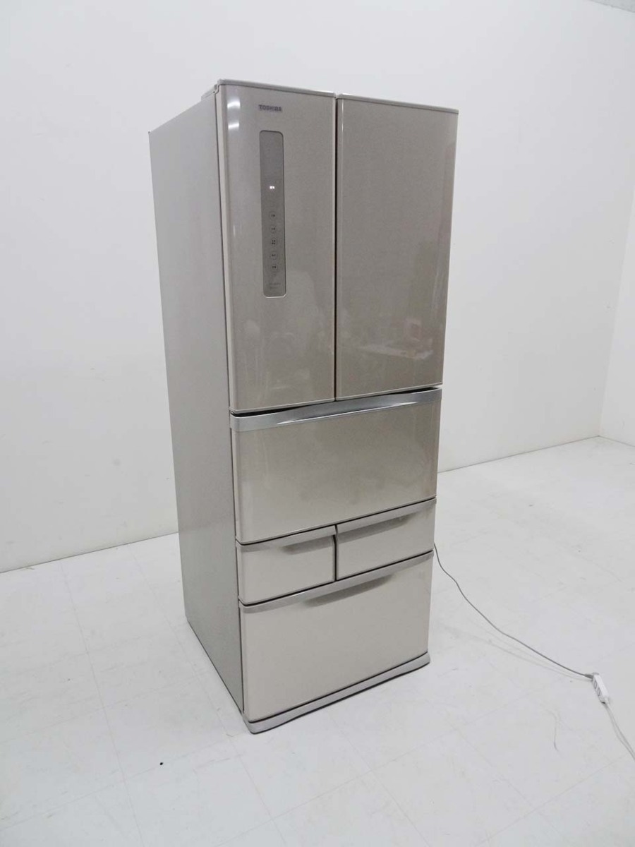 TOSHIBA □TOSHIBA 東芝□6ドア冷凍冷蔵庫 GR-F48FS 481L 2013年製 GR-