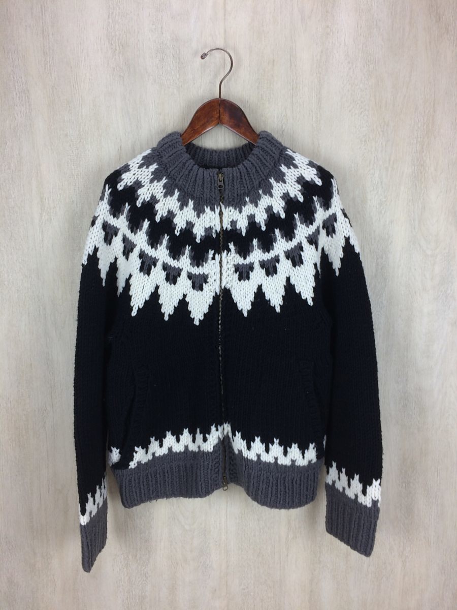 限定セール，最新作 BEAMS ジップニット/セーター 厚手 /M/アクリル/ブラック(Mサイズ)｜売買されたオークション情報、yahooの商品情報をアーカイブ公開 - オークファン Mサイズ