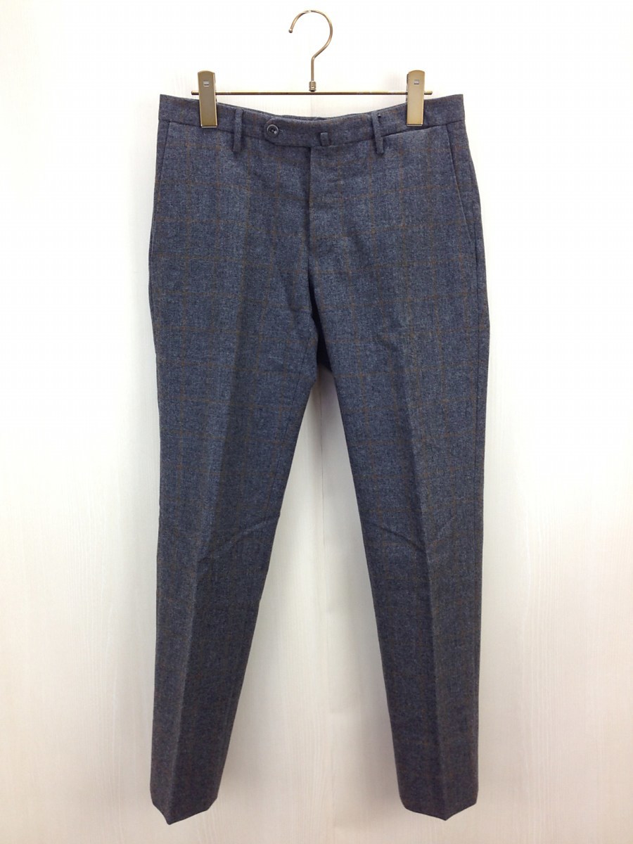 INCOTEX◇インコテックス/スラックスパンツ/44/ウール/GRY/チェック