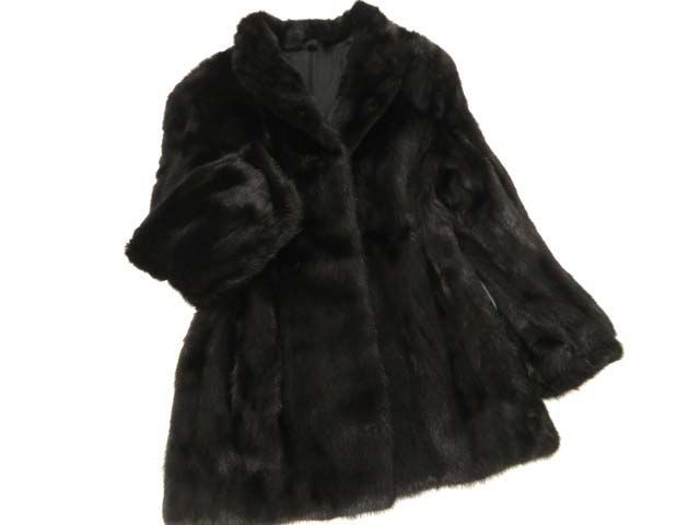 極美品▽MINK ミンク 本毛皮コート 毛質艶やか・柔らか◎ レディース 