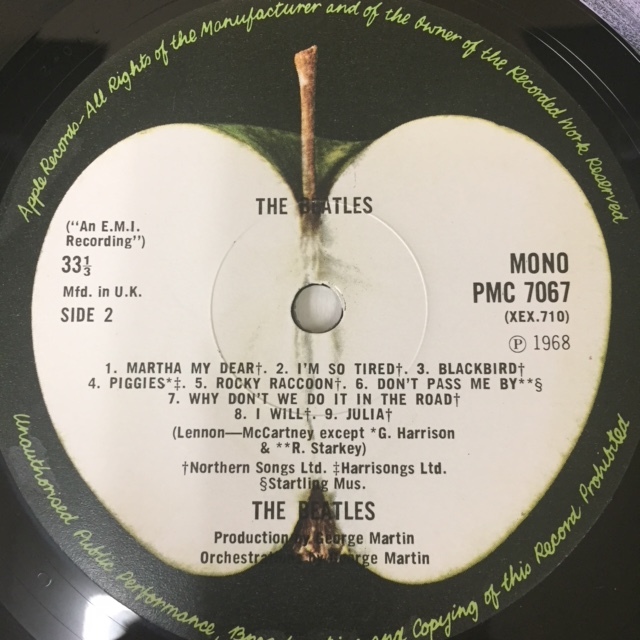 The Beatles White Album - ⁄ UK盤 UK album 英LP Album) (White