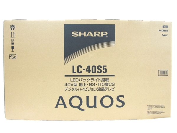 【新作入荷，新作入荷，HOT】 SHARP シャープ AQUOS LC-40S5 液晶 TV テレビ ハイビジョン 映像機器 生活家電 T3560544(液晶)｜売買されたオークション情報、yahooの商品情報をアーカイブ公開 - オークファン 液晶