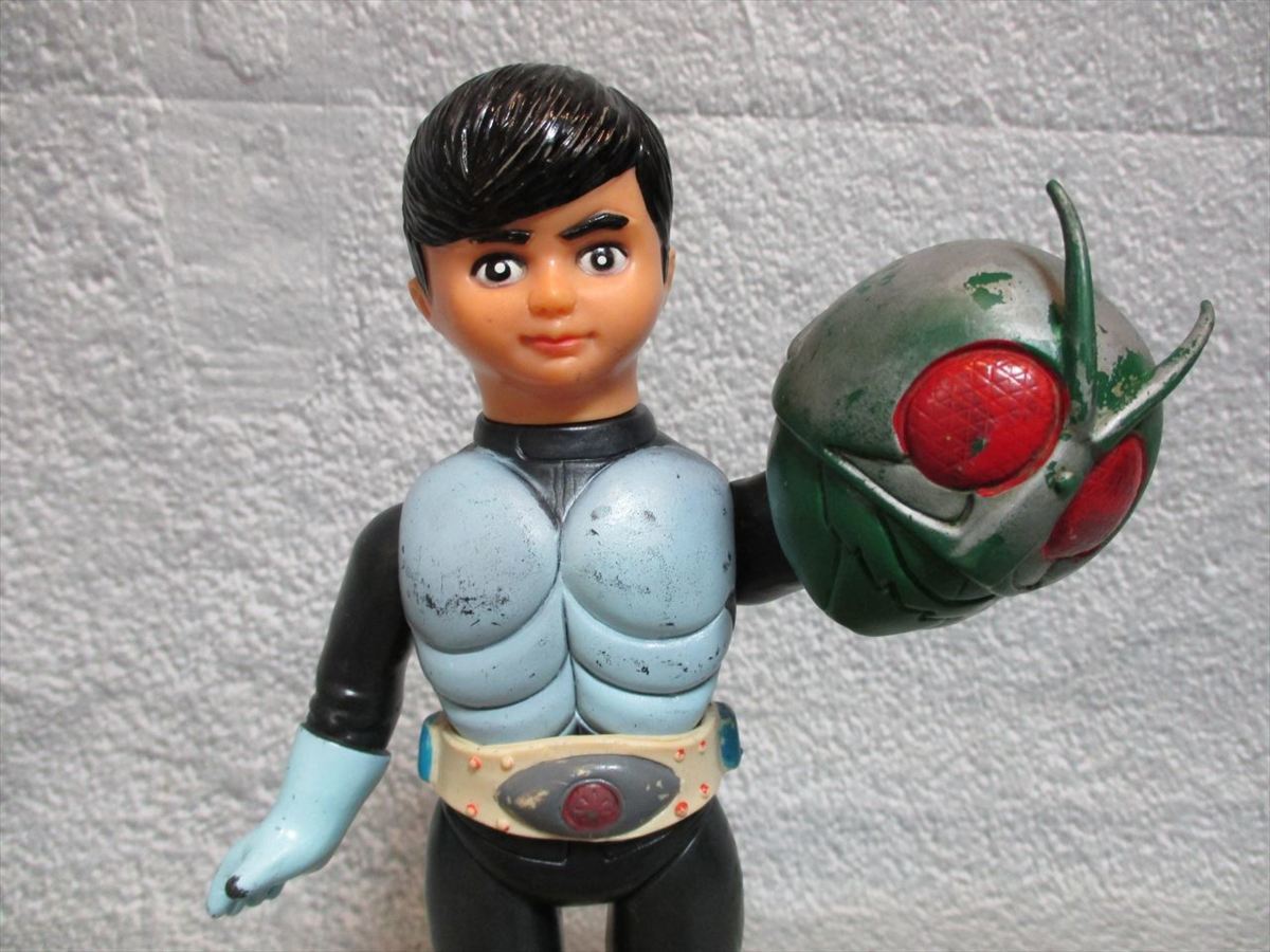 当時物 旧バンダイ 仮面ライダーV3 ソフビ マスクのみ 当時物 旧