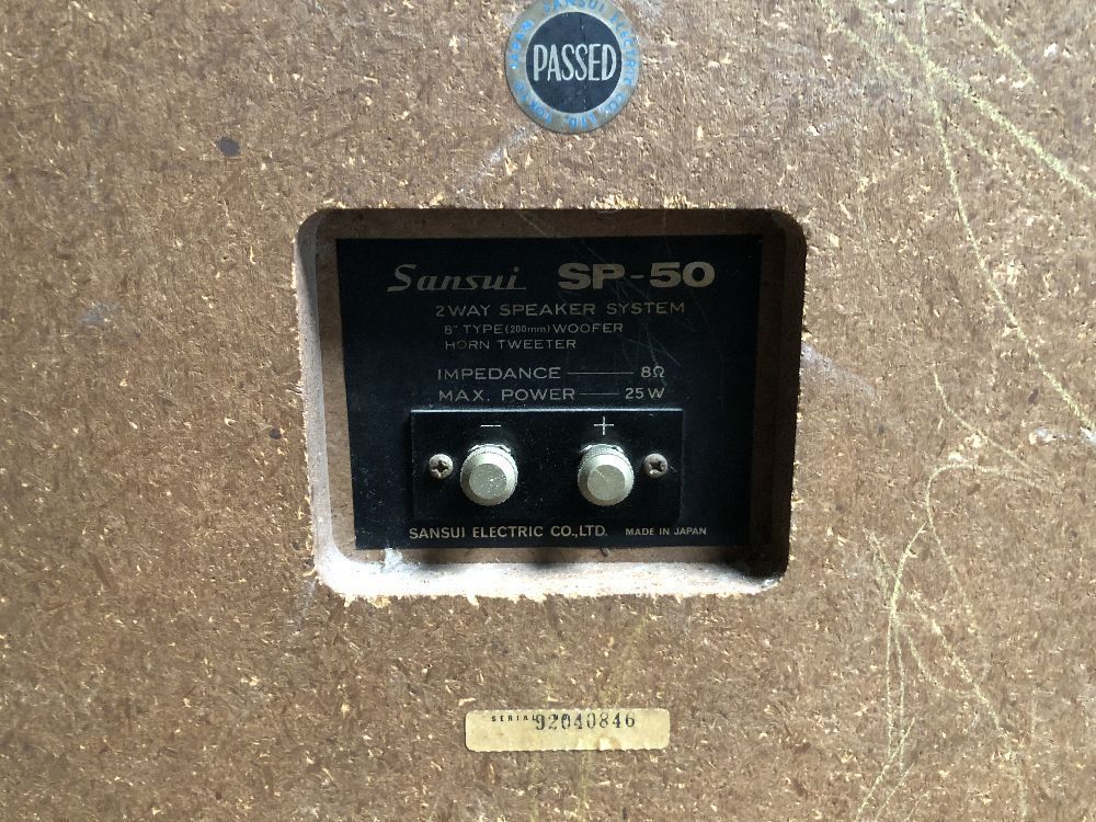 □□ 名機 Sansui / サンスイ 2WAYスピーカーシステム SP-50