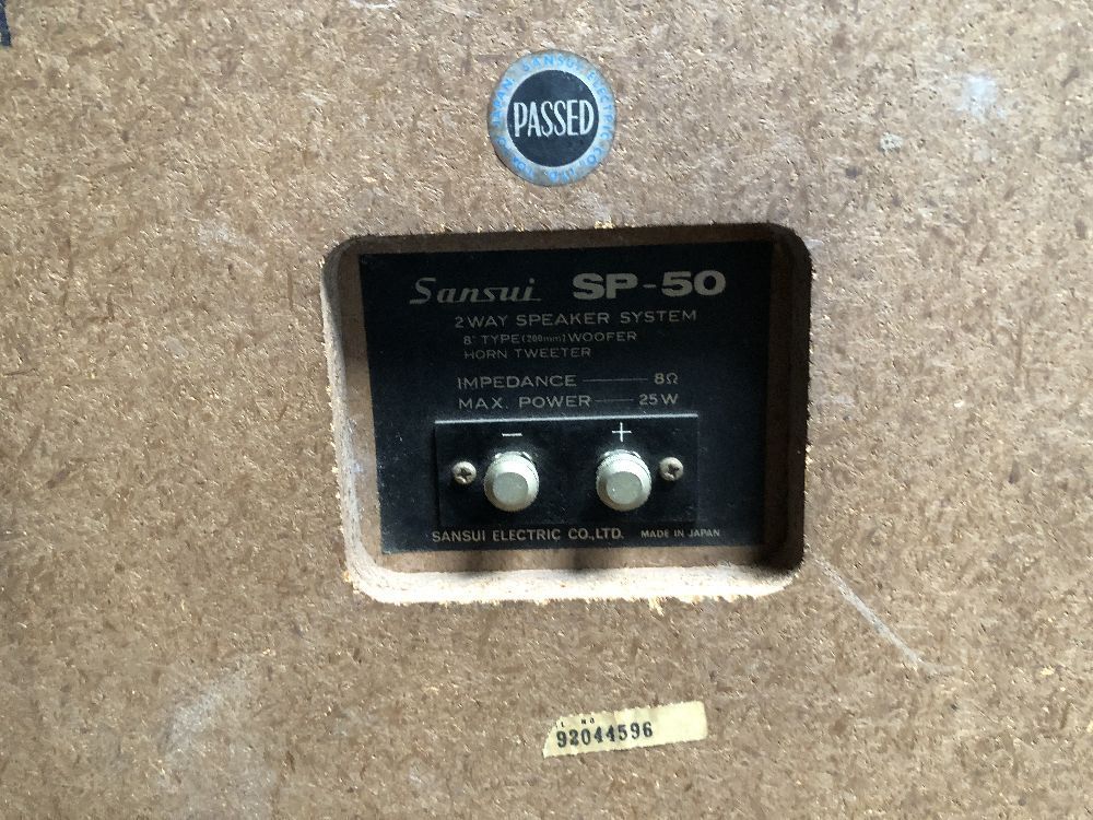 □□ 名機 Sansui / サンスイ 2WAYスピーカーシステム SP-50