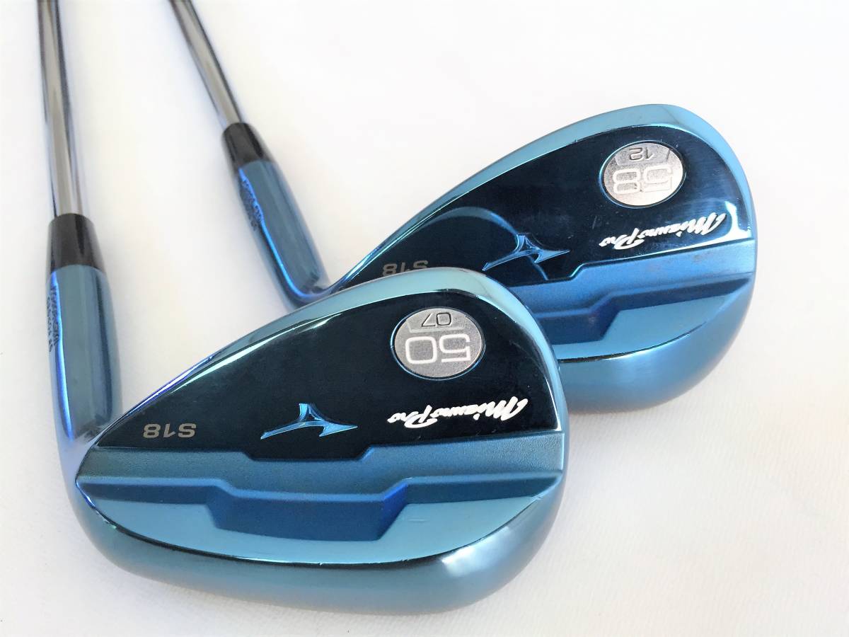 ミズノプロ Mizuno Pro S18 ブルーIP 50⁄07 58⁄12 ウェッジ 2本セット