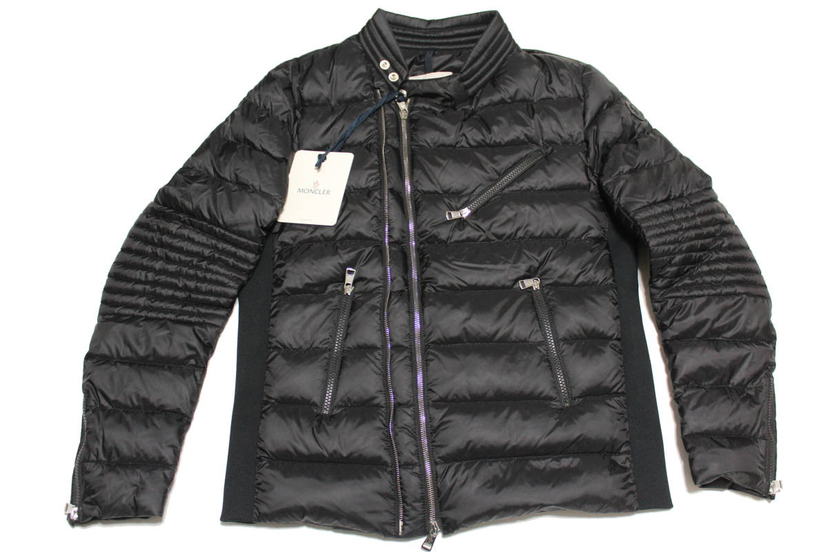 人気，送料無料 本物秋冬25万 モンクレールMONCLER メンズ AUBIN ライダース サイズ１ ブラック ダウン ジャケット(1)｜売買されたオークション情報、yahooの商品情報をアーカイブ公開 - オークファン 男性用