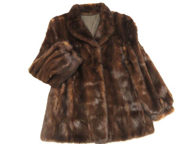 本毛皮▽SAGA MINK サガ ミンク コート 毛質艶やか・柔らか◎ 極美品 
