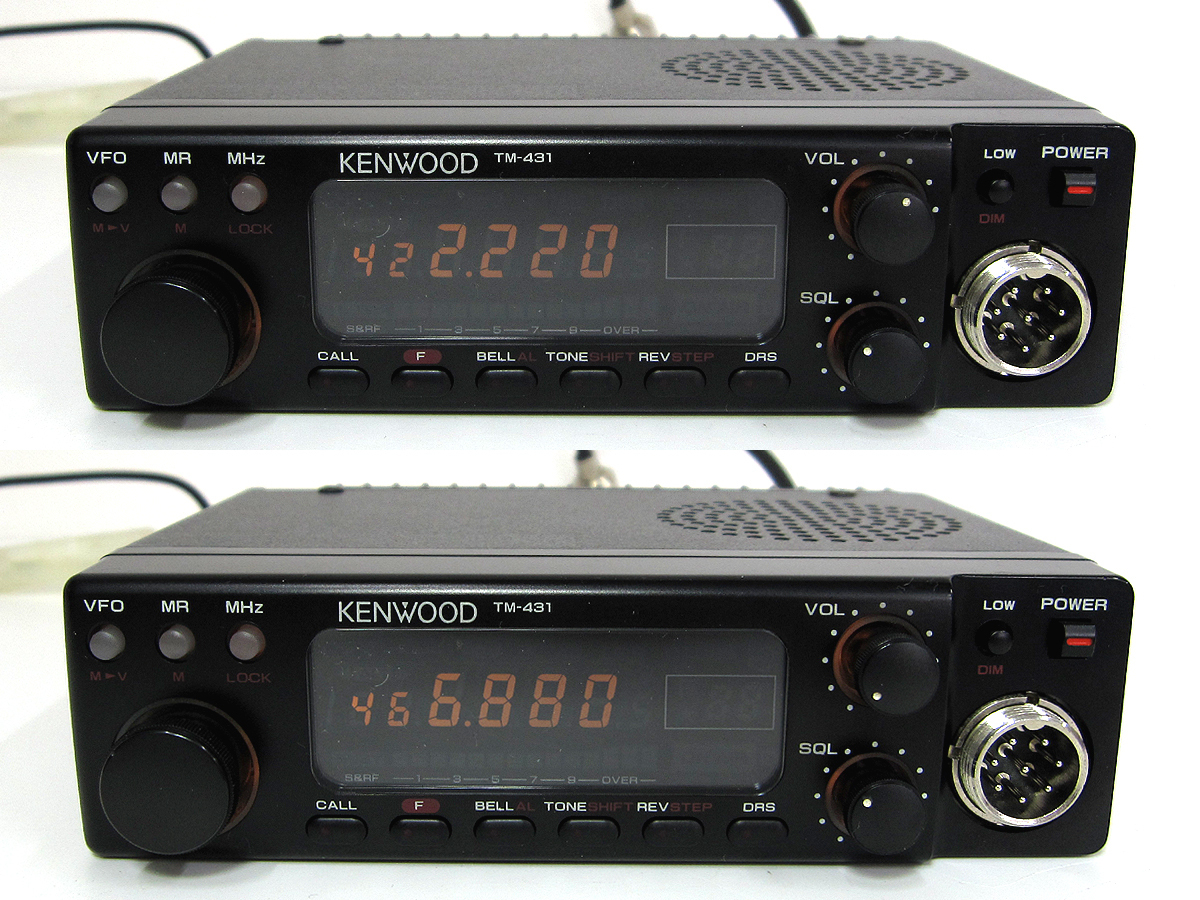 中古品】KENWOOD 430MHz TM-431 10W機 ケンウッド製 TM-431S 433Mhz