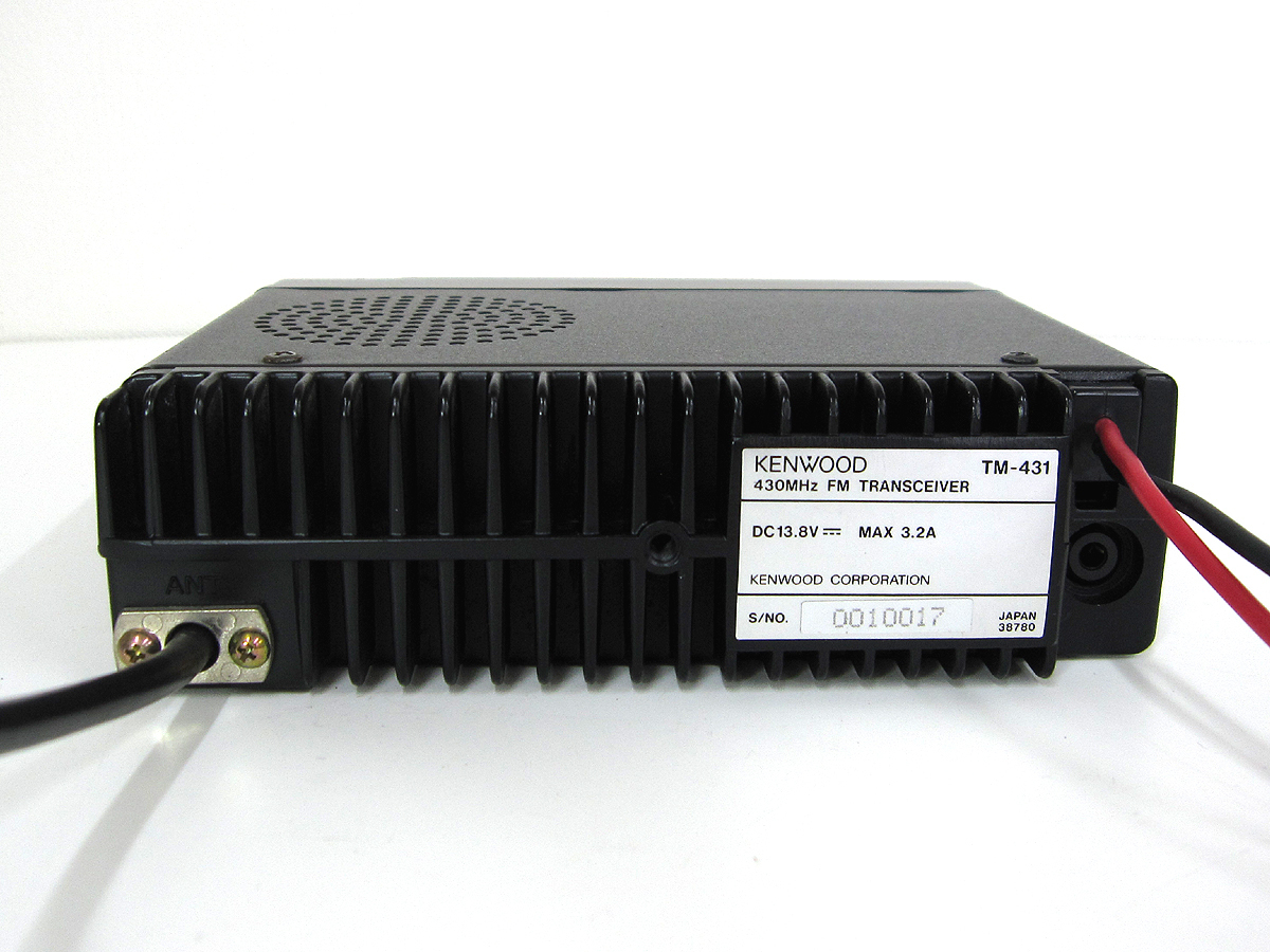 中古品】KENWOOD 430MHz TM-431 10W機 ケンウッド製 TM-431S 433Mhz
