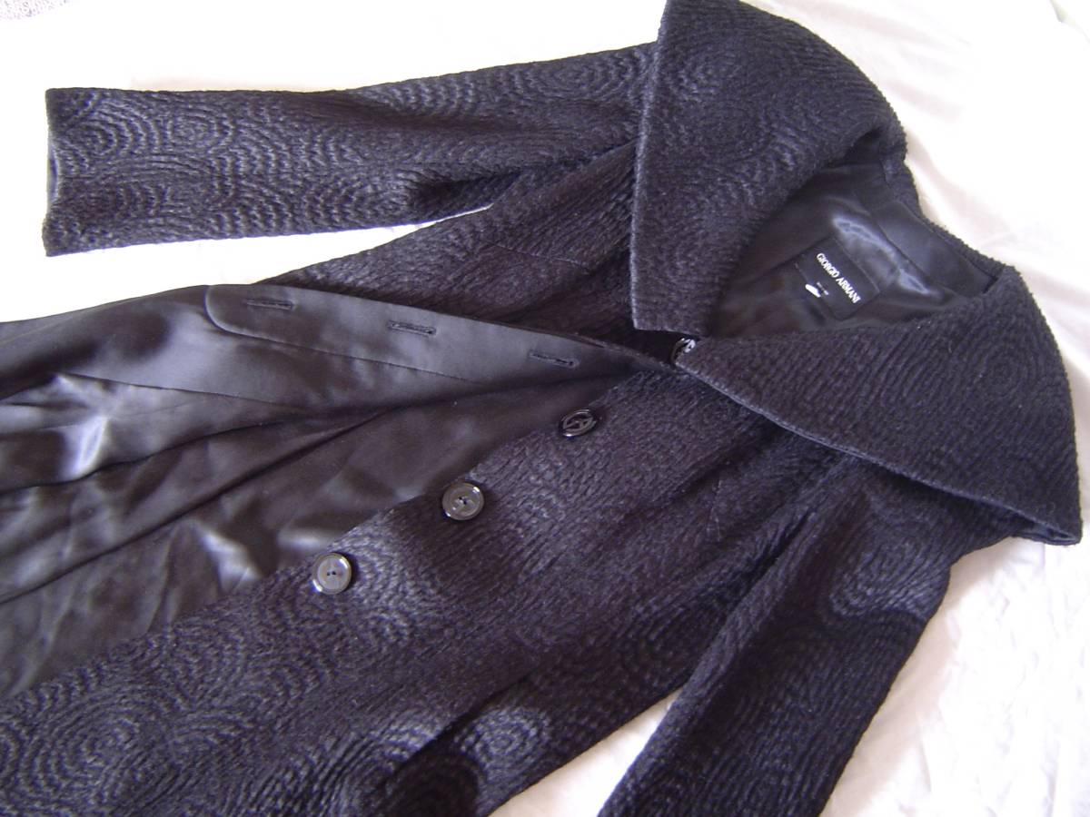 GIORGIO ARMANI ジョルジオアルマーニ 美品 黒タグ アルマーニ シルク 