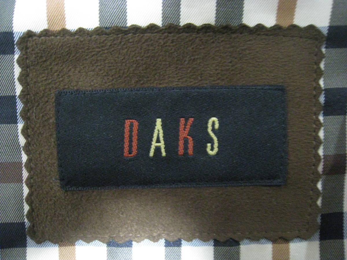 DAKS◇ダックス フェイクレザー ジャケット ブルゾン メンズ 人工皮革 