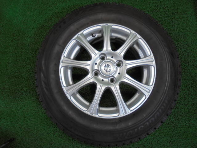 5CＫ926BE1) 送料無料 185/70R14 ブリザックVRX ブリヂストンスタッドレスタイヤ+14インチアルミホイール4本セット　フリードGB3GB4