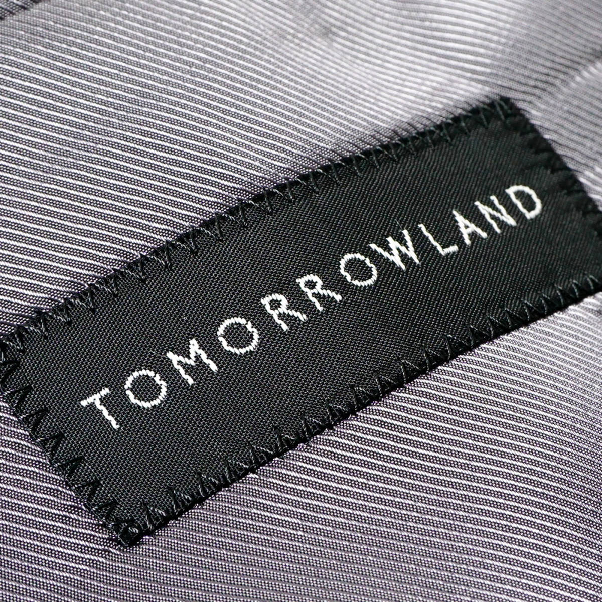 半額直販 高級 TOMORROWLAND zegna生地 セットアップ スーツ グレー