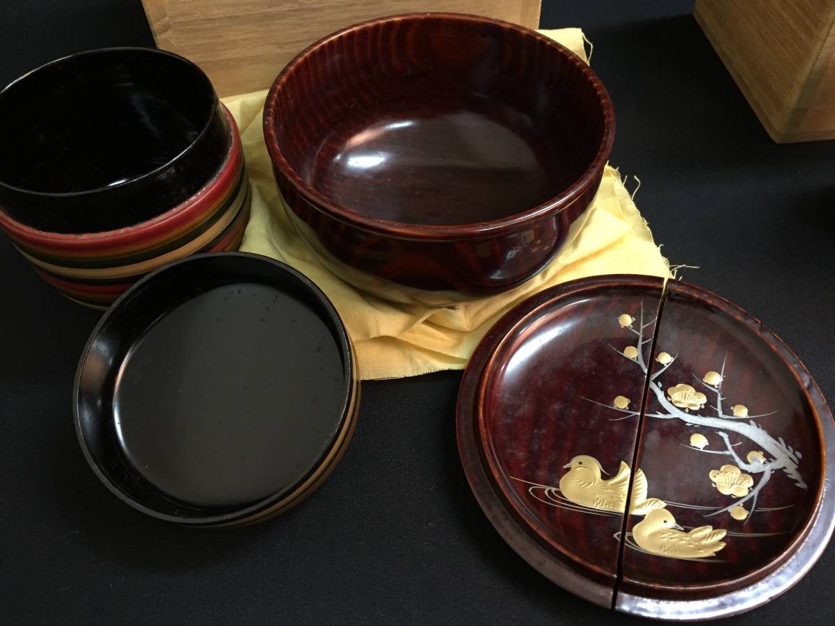 琉球漆器 雲龍堆錦 中棗 茶道具 V995 - メルカリ