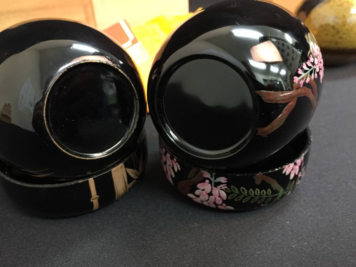 琉球漆器 雲龍堆錦 中棗 茶道具 V995 - メルカリ
