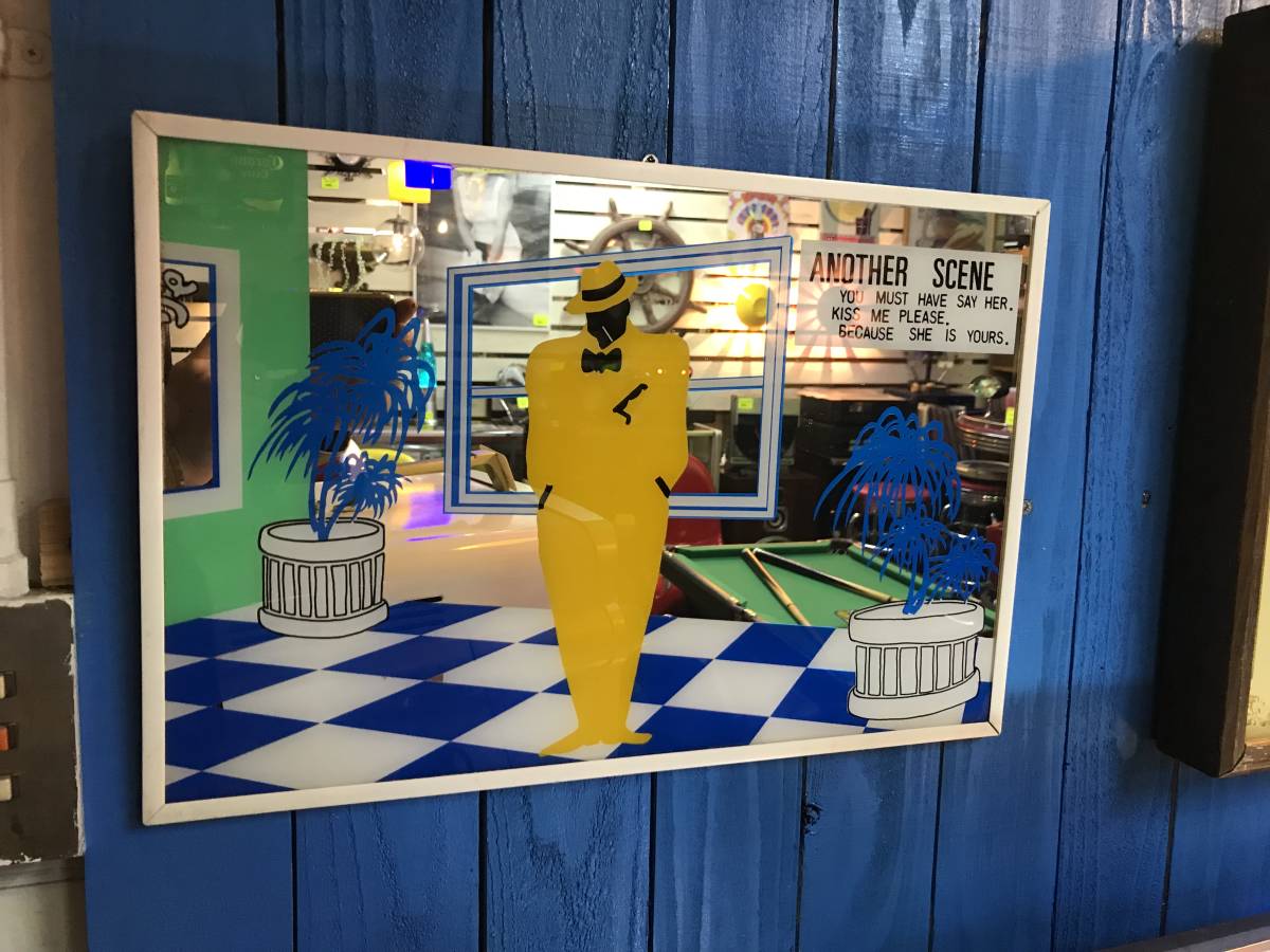 ヴィンテージ パブミラー 壁掛け インテリア オブジェ 昭和レトロ