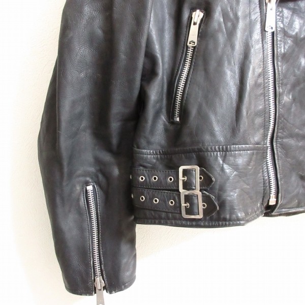 良品 即決 即日発送)80s ビンテージ UK古着 AMI LONDON/メンズXL 46 黒