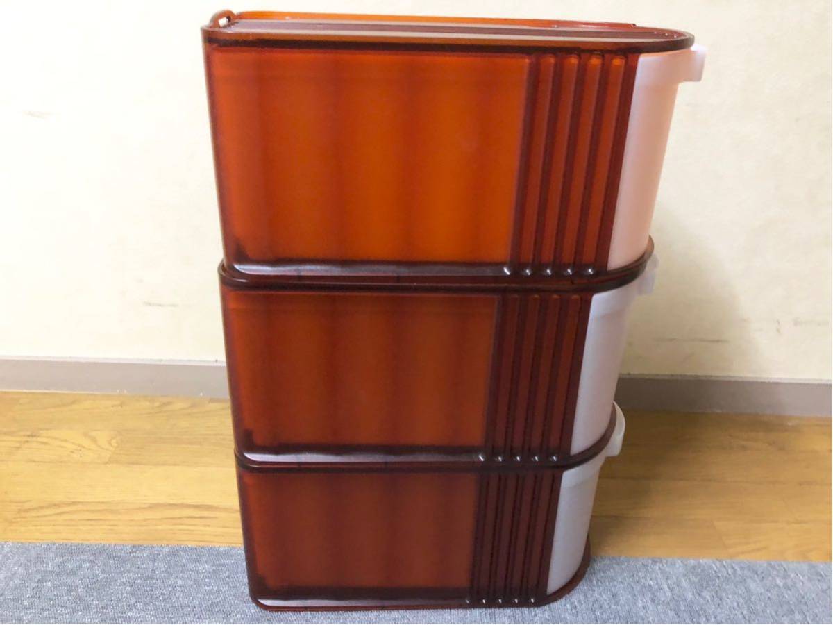 タッパーウェア TUPPERWARE デイリーストッカー 3個 まとめてセット