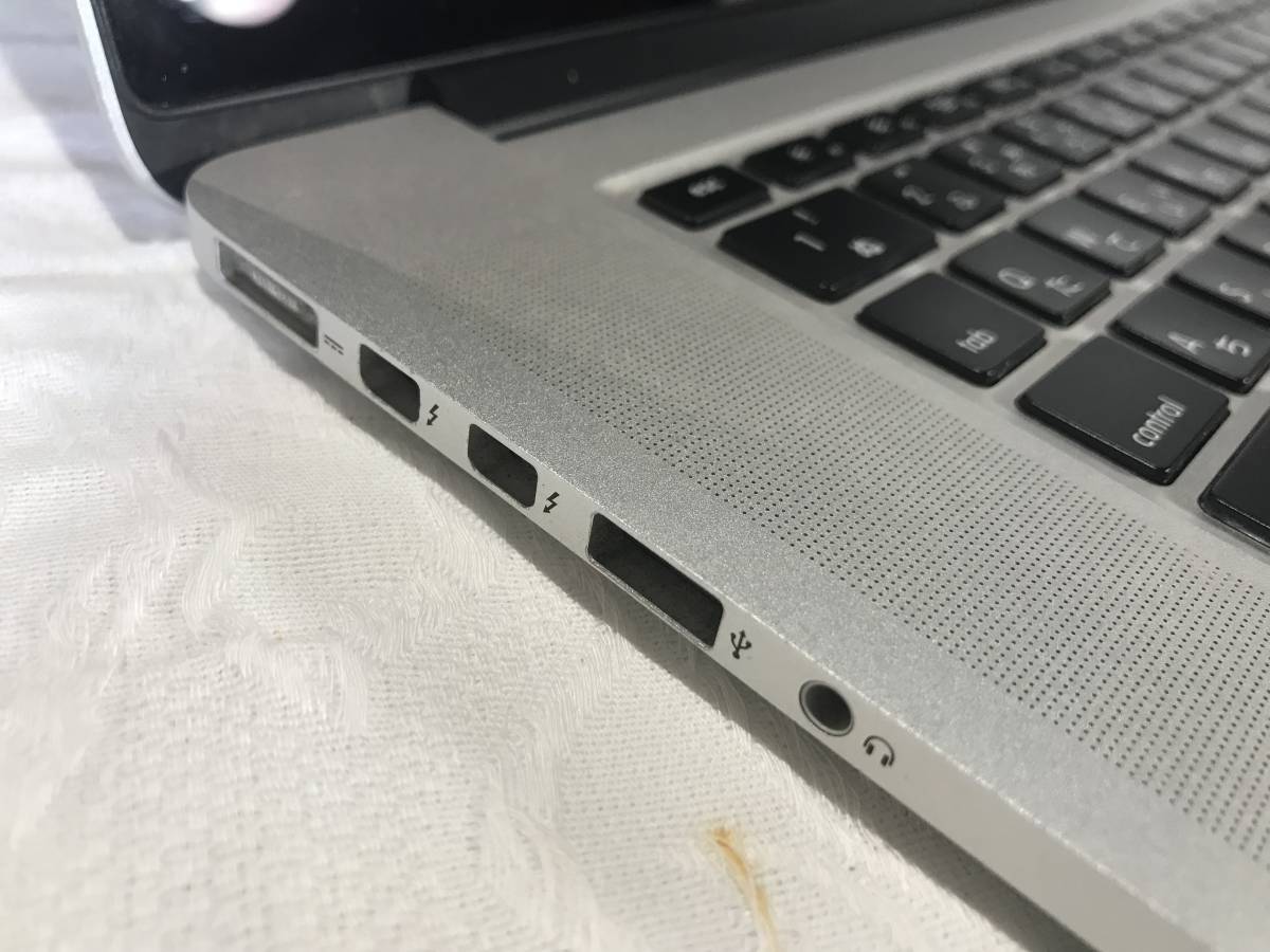 ジャンク】15インチMacBook Pro Retinaディスプレイモデル Mid 2014