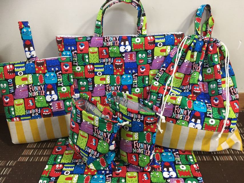 入園 入学 セット ハンドメイド | 入園グッズ6点セット手作り 入園 入学 セット ハンドメイド | 入園グッズ6点セット手作り