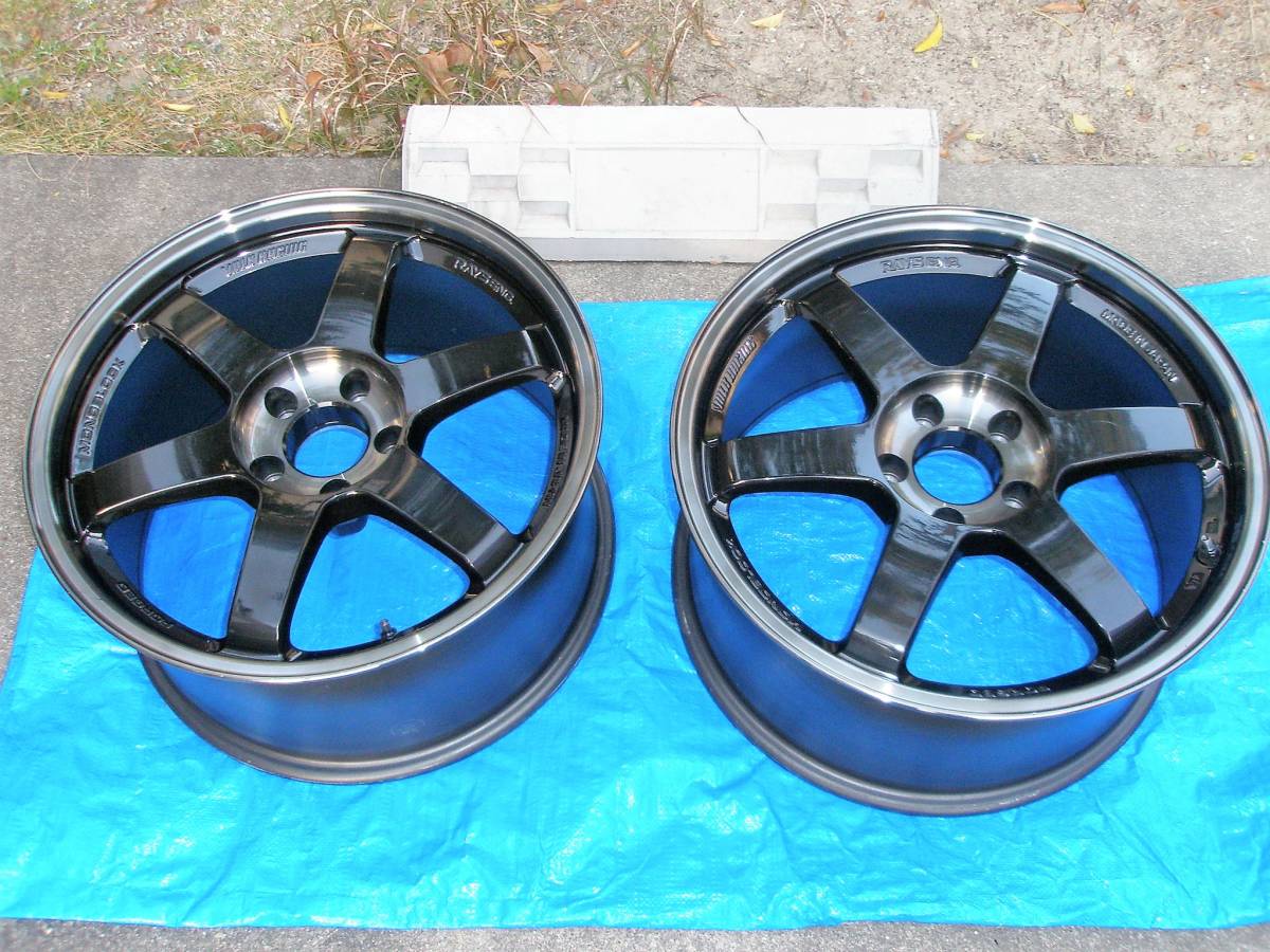 TE37 RAYS 0 SL 1 9.5J 18インチ レイズ 2 タイヤ VOLK 2本 2026