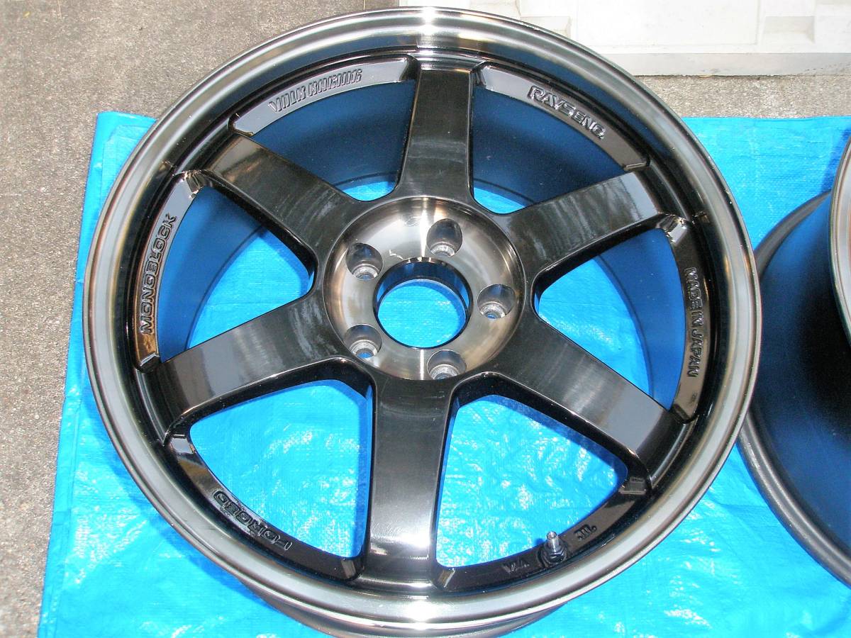 中古 美品 RAYS TE37 SL 18インチ 9.5J+35 5H 114.3 2点