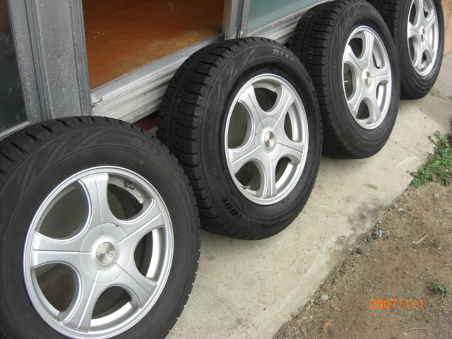２１５/60R16 ブリザックREVOGZ 16インチ6,5J アルミセット４本 ☆ブリジストン ブリザック REVO GZ 215/65R16 2016年バリ山 16×7JJ +