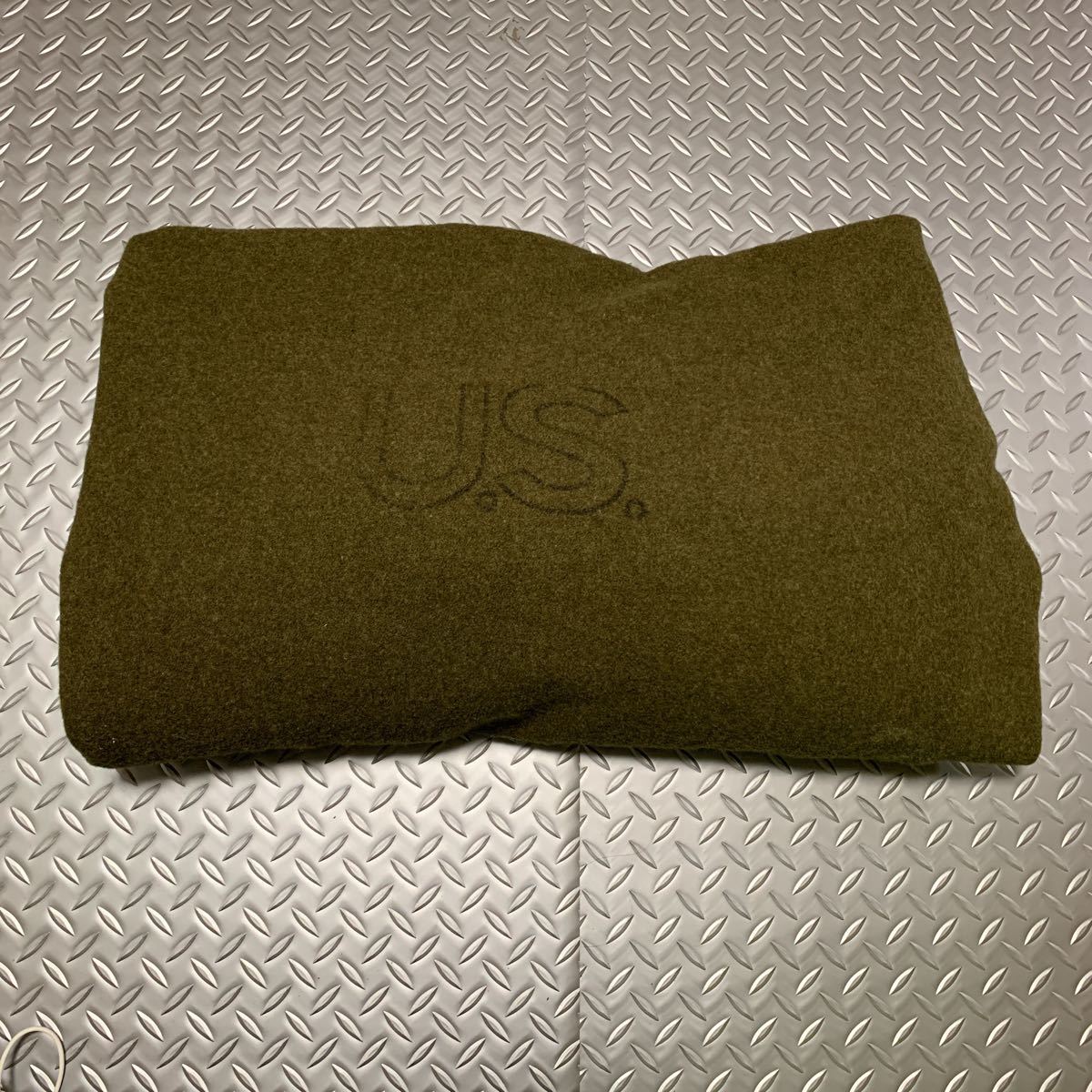 アメリカ軍 米軍 実物 毛布 ブランケット BLANKET OD USMC 海兵隊 ルイ