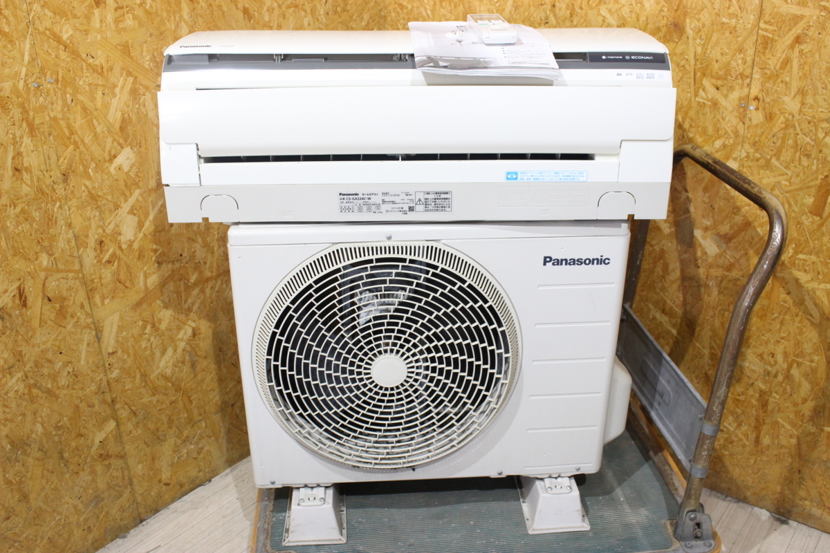 ANC12022 Panasonic/パナソニック ルームエアコン CS-GX224C-W 6畳用 