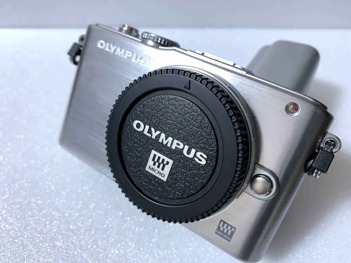 □ OLYMPUS オリンパス PEN Lite E-PL3ボディシルバー □極めて美品 +