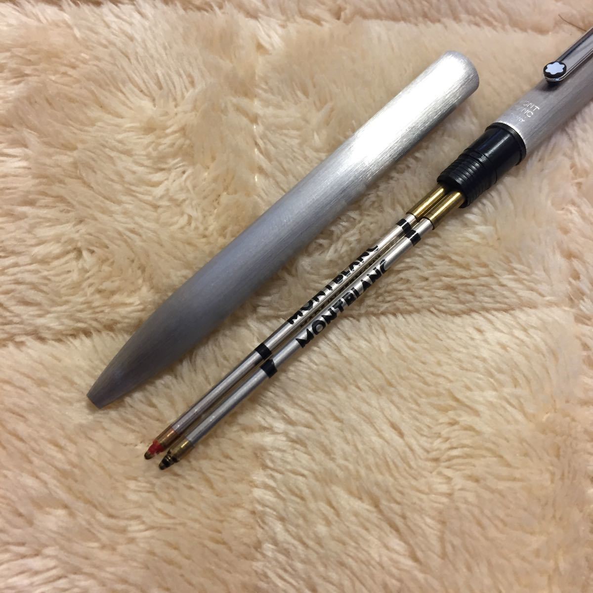 廃盤 新品 貴重 Mont-Blanc モンブラン sライン 2色 ボールペン ロゴ
