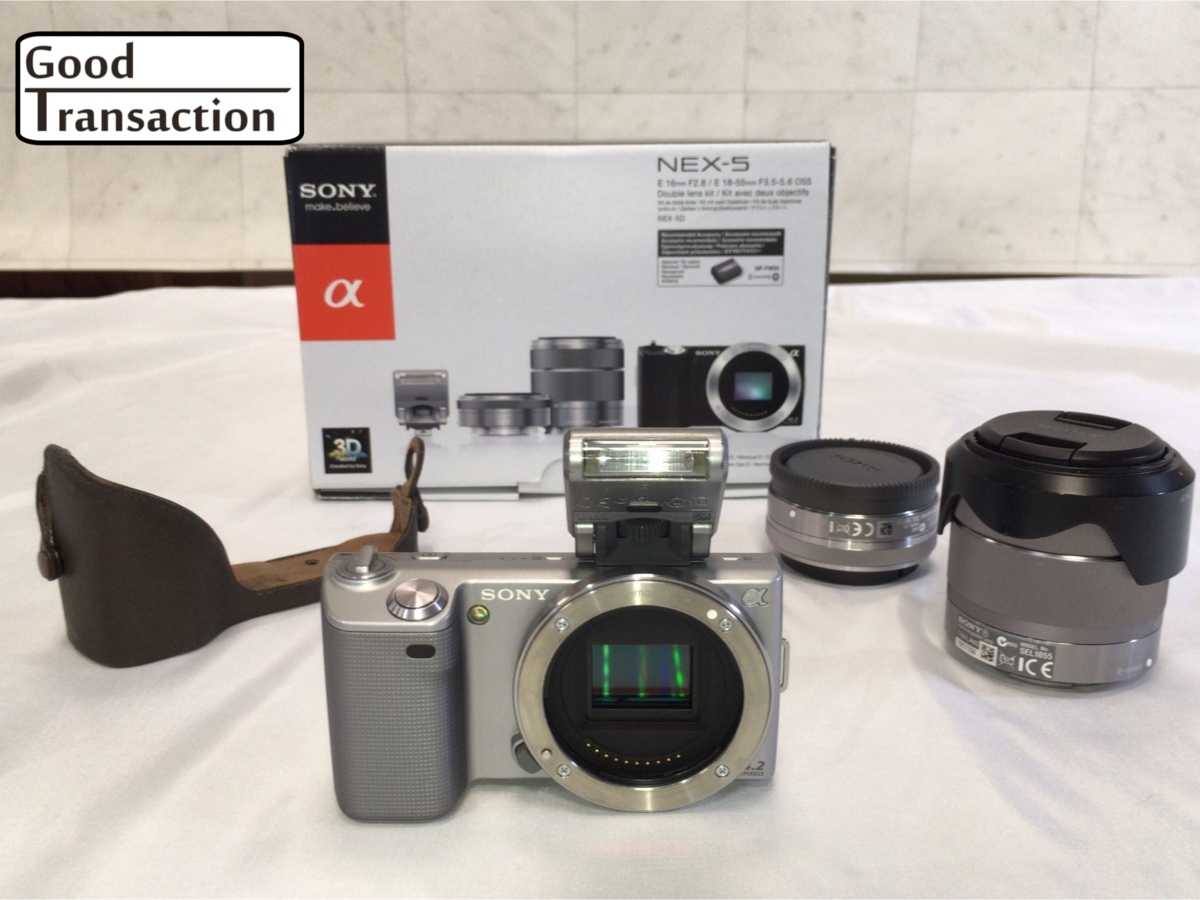 122K165○SONY NEX-5 ダブルズームキット ソニー SONY α NEX-5