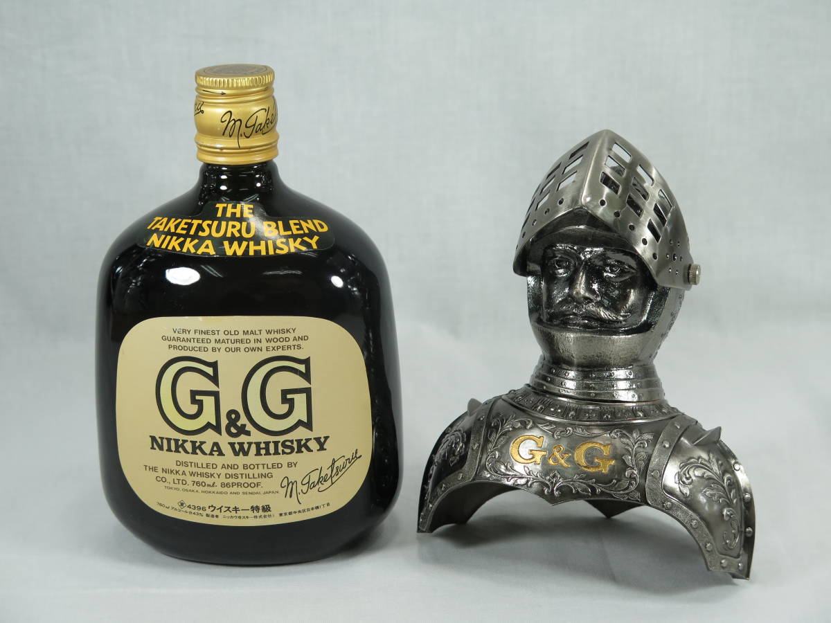 ☆古酒☆ NIKKA ニッカウイスキー G&G 760ml ☆未開栓☆ 騎士 甲冑