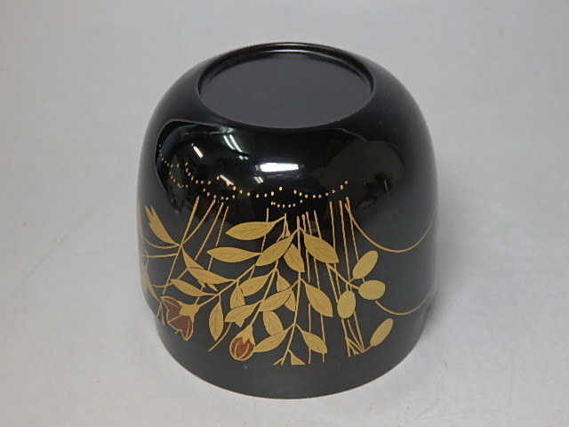 △中村宗尹【秋草中棗 共箱】艶やかで、繊細な蒔絵