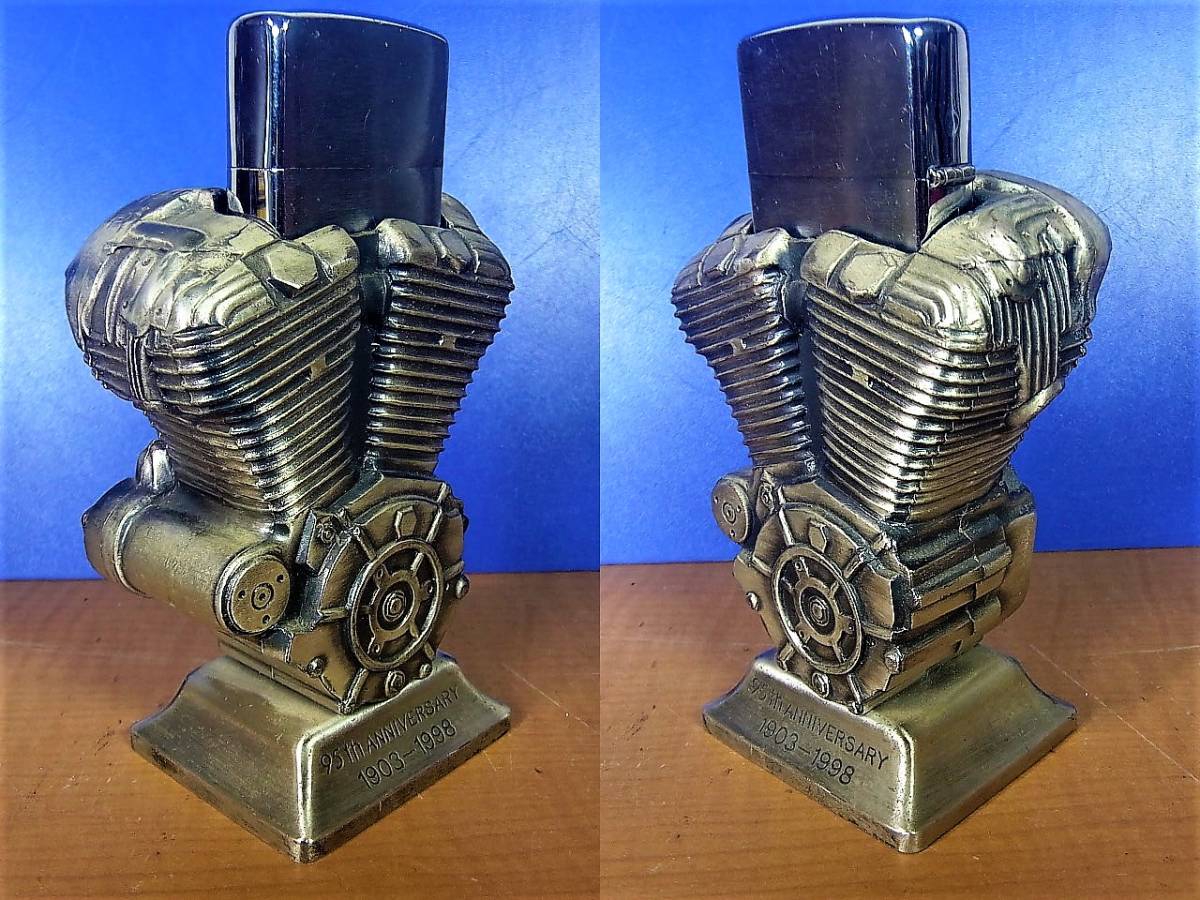 ZIPPO ハーレーダビットソン 95周年記念 卓上ライター 台座