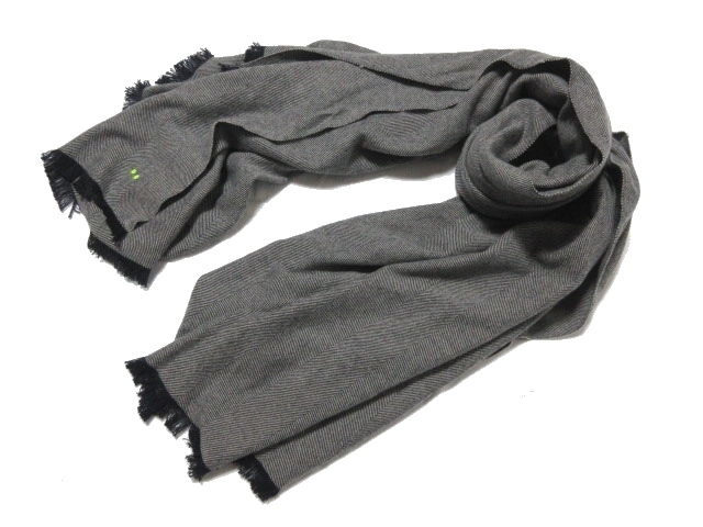 17AW 定価3.4万 loomer ルーマー Cotton Alpaca × Cashmere Herringbone Throwket カシミヤ混 ストール マフラー