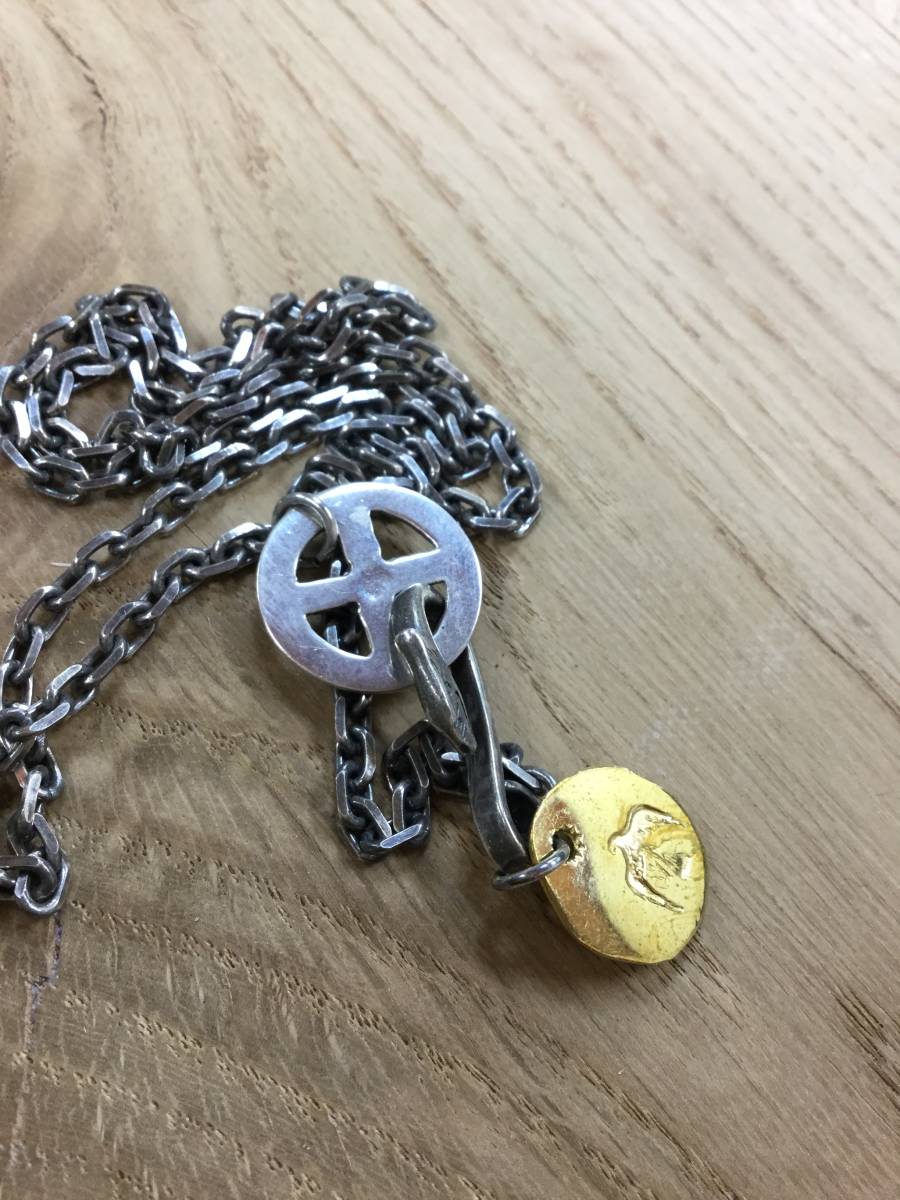 100%新品，SALE ゴローズ goro's イーグルフック細角チェーン50㎝ 金