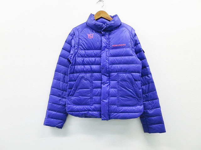 PEARLY GATES パーリーゲイツ ダウンジャケット パープル系 1 [240001161655]【中古】ゴルフウェア レディース