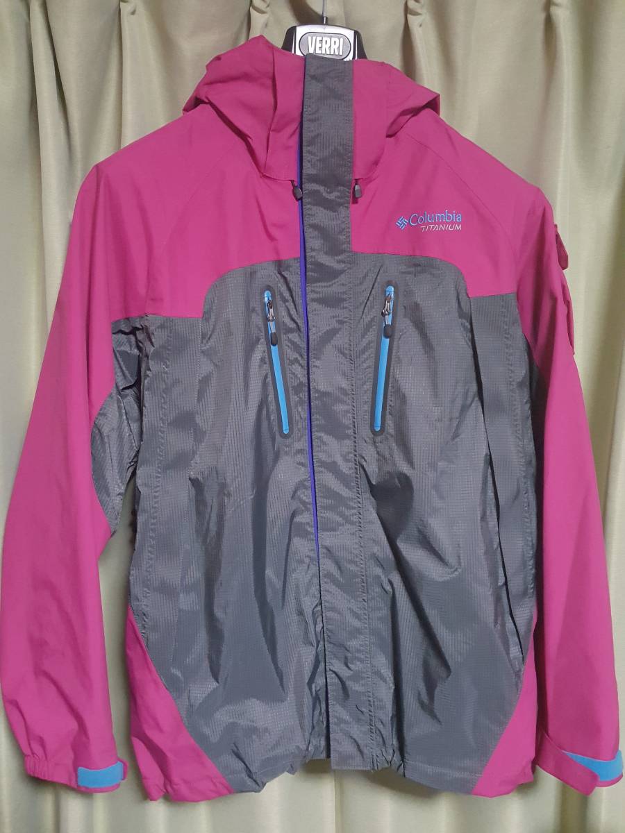 美品！Columbia TITANIUM マウンテンパーカー サイズL OMNI-TECHオムニテック コロンビア チタニウム スキースノボーにも！_1