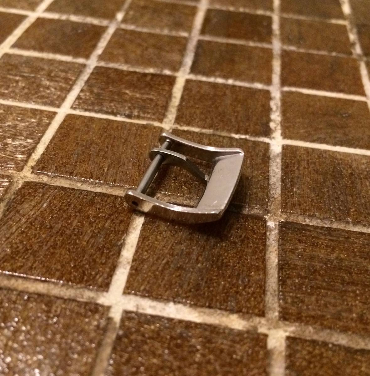 グランドセイコー セカンド用 尾錠 銀色 15mm 良品 57w