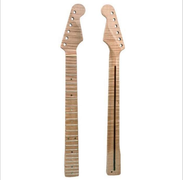 トラ杢メイプルネック Fender STストラトタイプ交換用ネック ギター