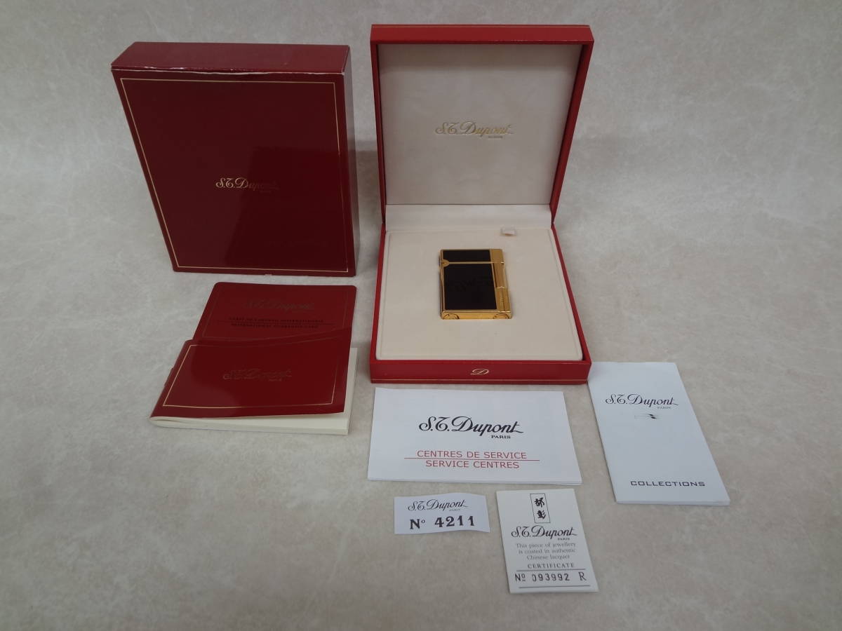 4338 火花OK! デュポン ライター S.T.Dupont ライン1 ギャラ 4338 火花OK! デュポン ライター S.T.Dupont ライン1 ギャラ