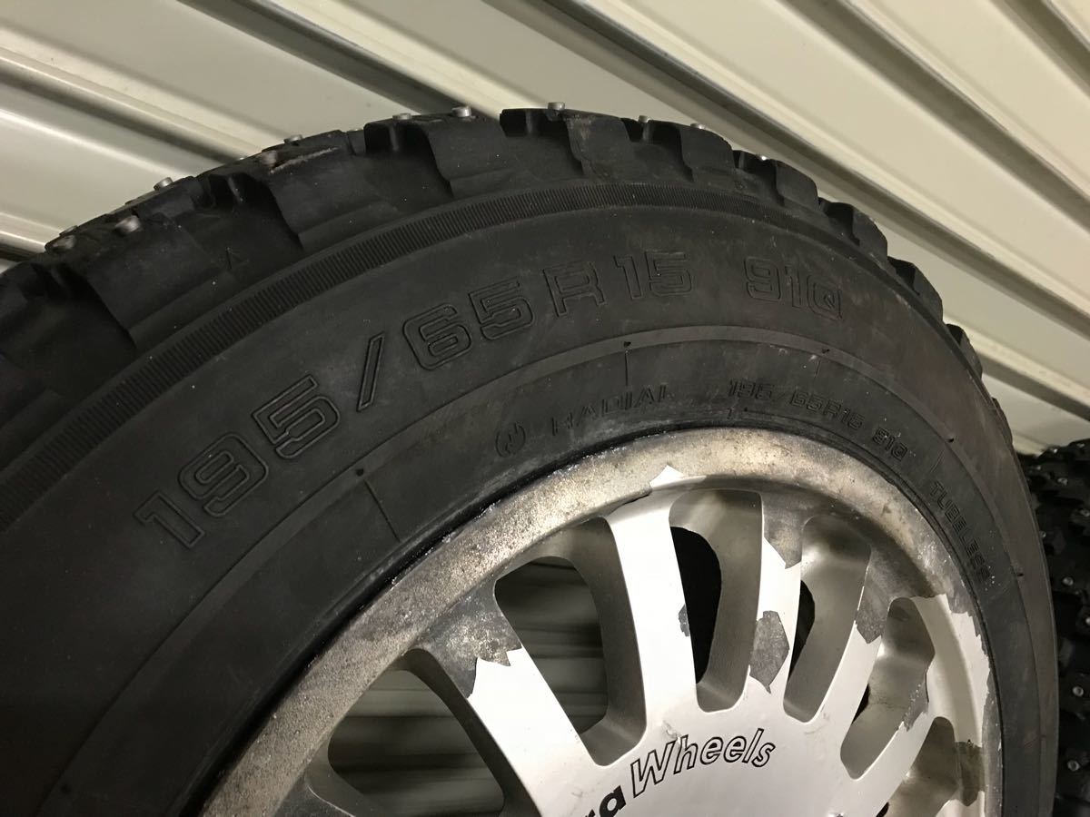 MT-14 アドバン 195/65R15 フルピン スパイク スタッドレス GC8 BRZ 86 