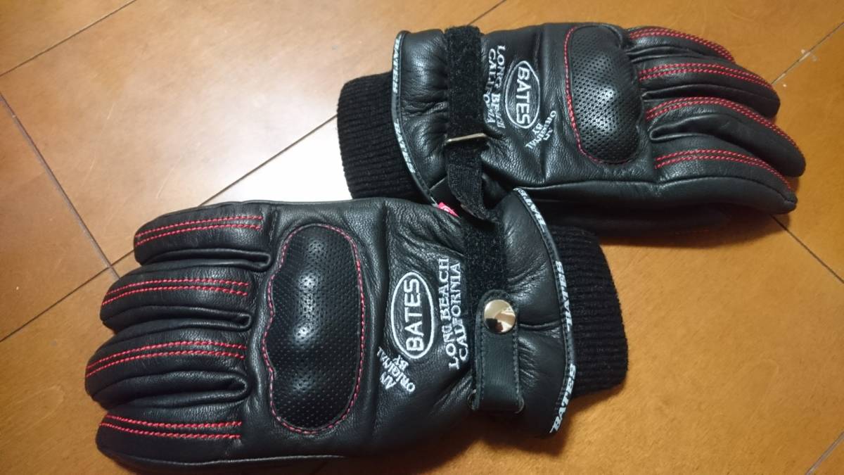 バイク BATES Custom Leathers レザーグローブ 絶版 限定モデル