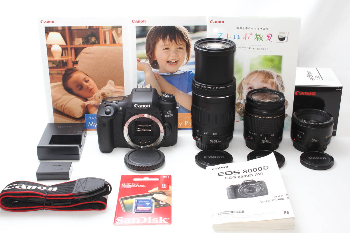 新品級☆ショット数極少☆Canon キャノン EOS 8000D 超望遠300mmW