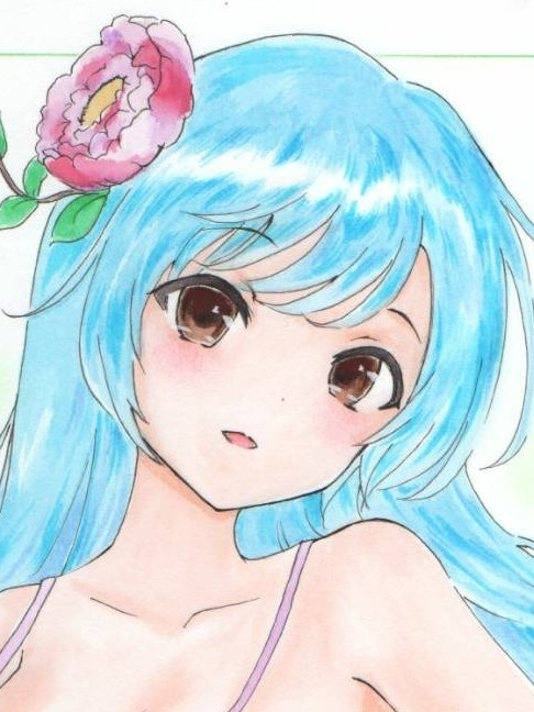 手描きイラスト オリジナル 牡丹の髪飾り たま 手描きイラスト 売買されたオークション情報 Yahooの商品情報をアーカイブ公開 オークファン Aucfan Com