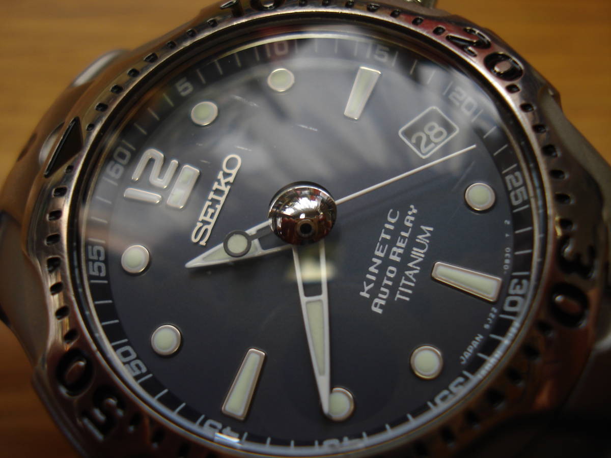 SEIKO セイコー KINETIC 5J22-0B80 稼働品 キネティック Auto Relay 