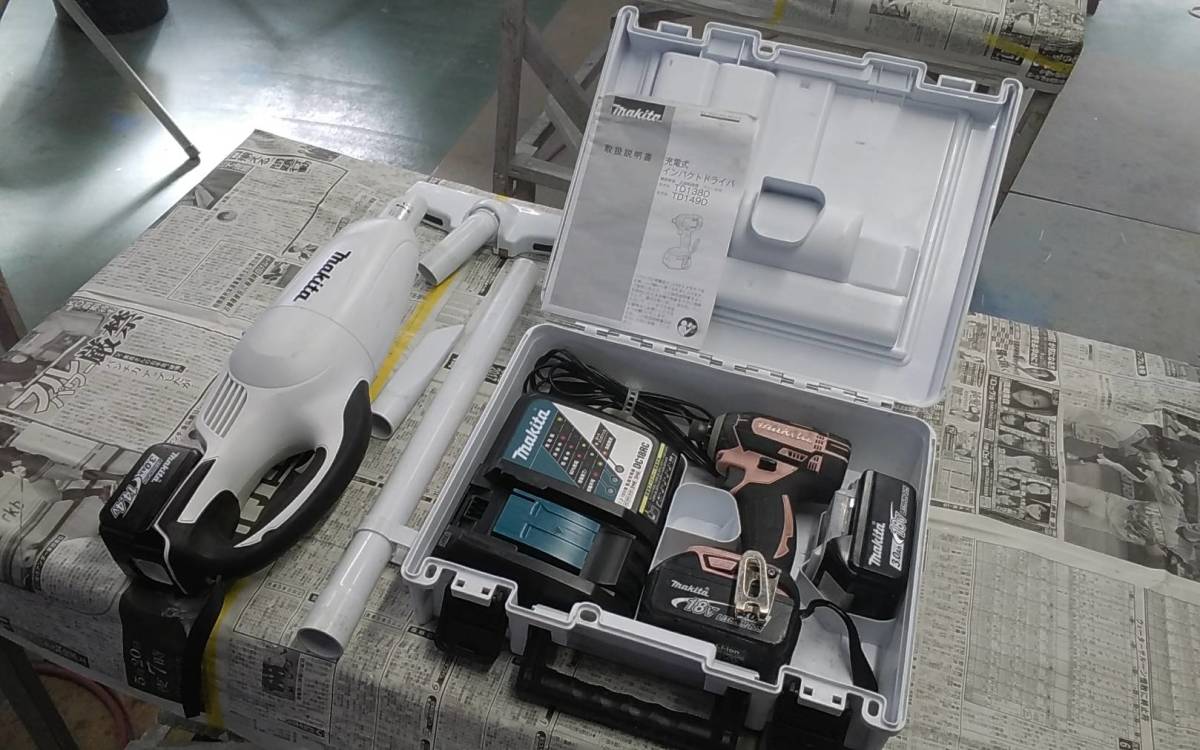 【マキタ】 インパクトドライバー TD149DRFXP 充電式クリーナー CL140FD セット 中古
