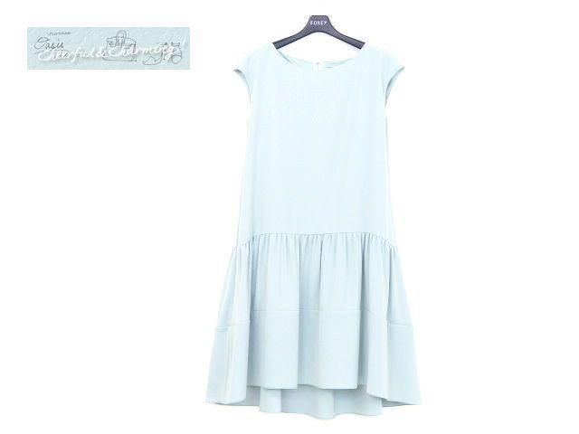 FOXEY NEWYORKドレス ワンピース42ミント ポリエステル#ゆったり